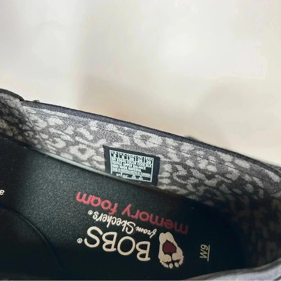 Skechers Bobs peace and love women’s casual slip ons all black - Picture 8 of 8